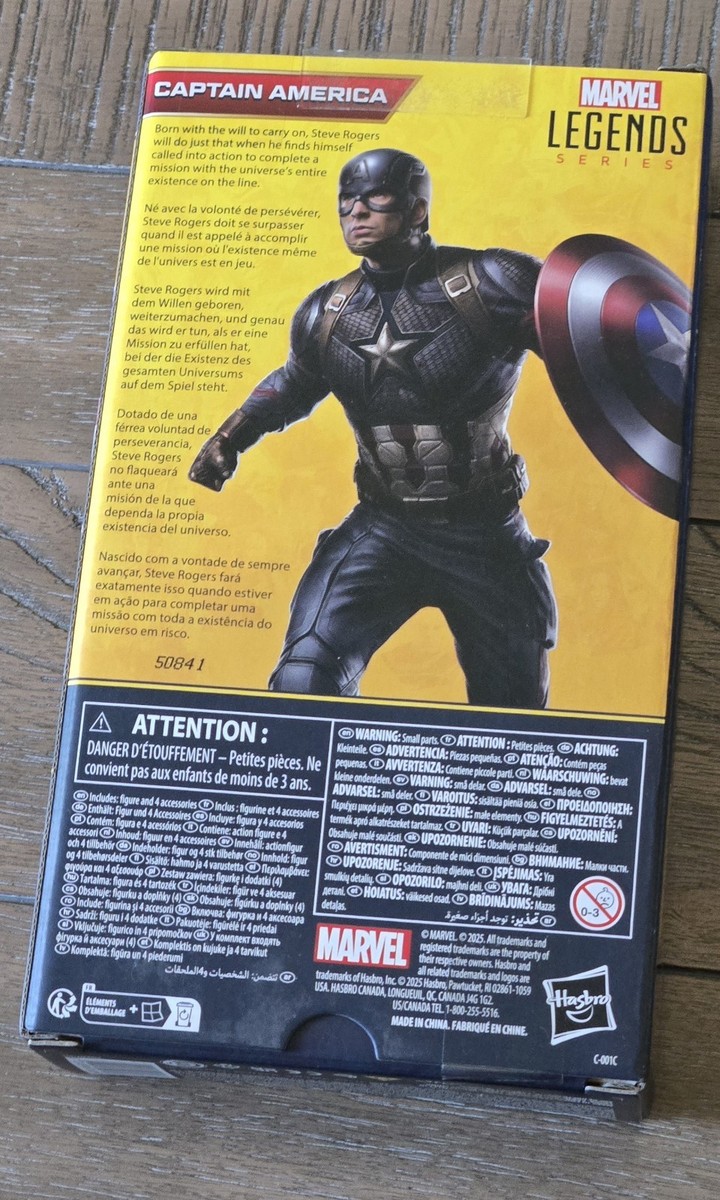 Marvel Avengers Endgame Legends Series – Action Figure Capitan America 15cm Con Accessorio, Collezionabile - 6