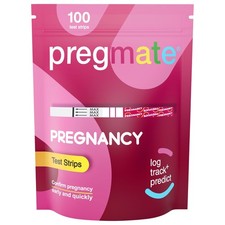 Pregmate 100 Pregnancy Test Strips - Early Detection HCG, 100 Count Bulk