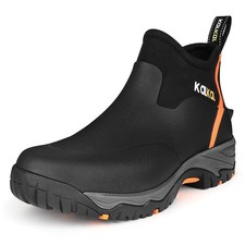 Kalkal Men's Rubber Boots, Waterproof Ankle Rain Boots, Insulated Working Boo...