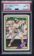 1988 Topps Traded Box Set Collector's Edition (Tiffany) Walt Weiss PSA 8 11rv
