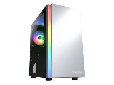 Cougar Purity RGB White PC Case Mini Tower Gehärtetes Glas