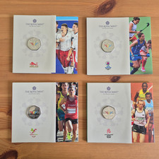 2022 Commonwealth Games 50p – COMPLETE 4 Nations Set – England Scotland Wales NI