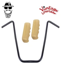 Original Lowrider 20" 22.2 D Handlebar Black Custom 120mm Grips Sparkle/Gold