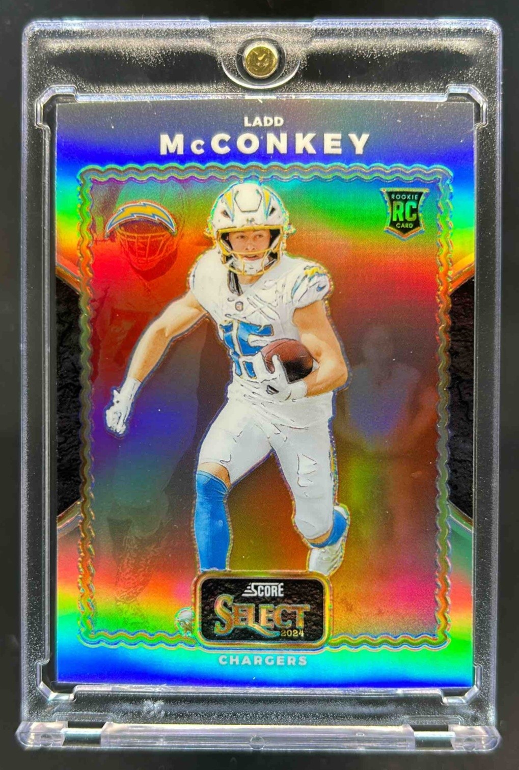 2024 Select Ladd McConkey Score Throwback RC Silver Prizm #25 Chargers