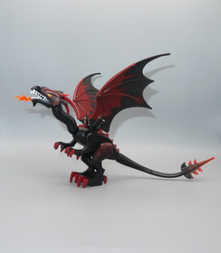 Lego Black red Dragon Fantasy Era Castle minifigure 7094 Kings Castle Siege