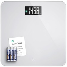Luxury Pearl Gray Digital Bathroom Scale - Effortless Weight Monitoring, 400 lbs