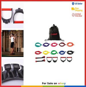Adjustable Resistance Band Kit Variable Tension 10 Cables Home Gym Door Anchor