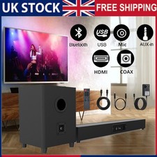 Bluetooth Wireless Wired Speaker TV PC Sound Bar Home Theater Subwoofer Soundbar