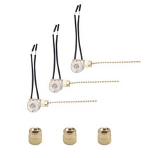 3Pack Ceiling Fan Light Switch ZE-109 Fan Switch Ceiling Pull Chain Switch2707