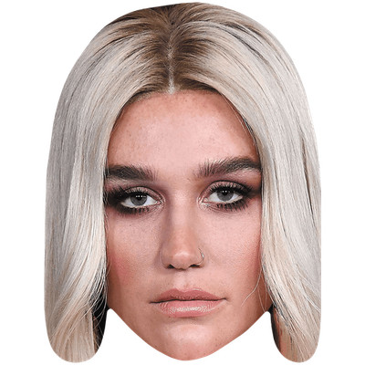 Kesha (Make Up) Promi Maske, flaches Kartengesicht, Kostüm Maske