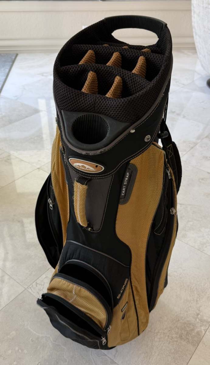 Sun Mountain S-1 Cart Bag 14 WAY Dividers Golf - Black and Yam S