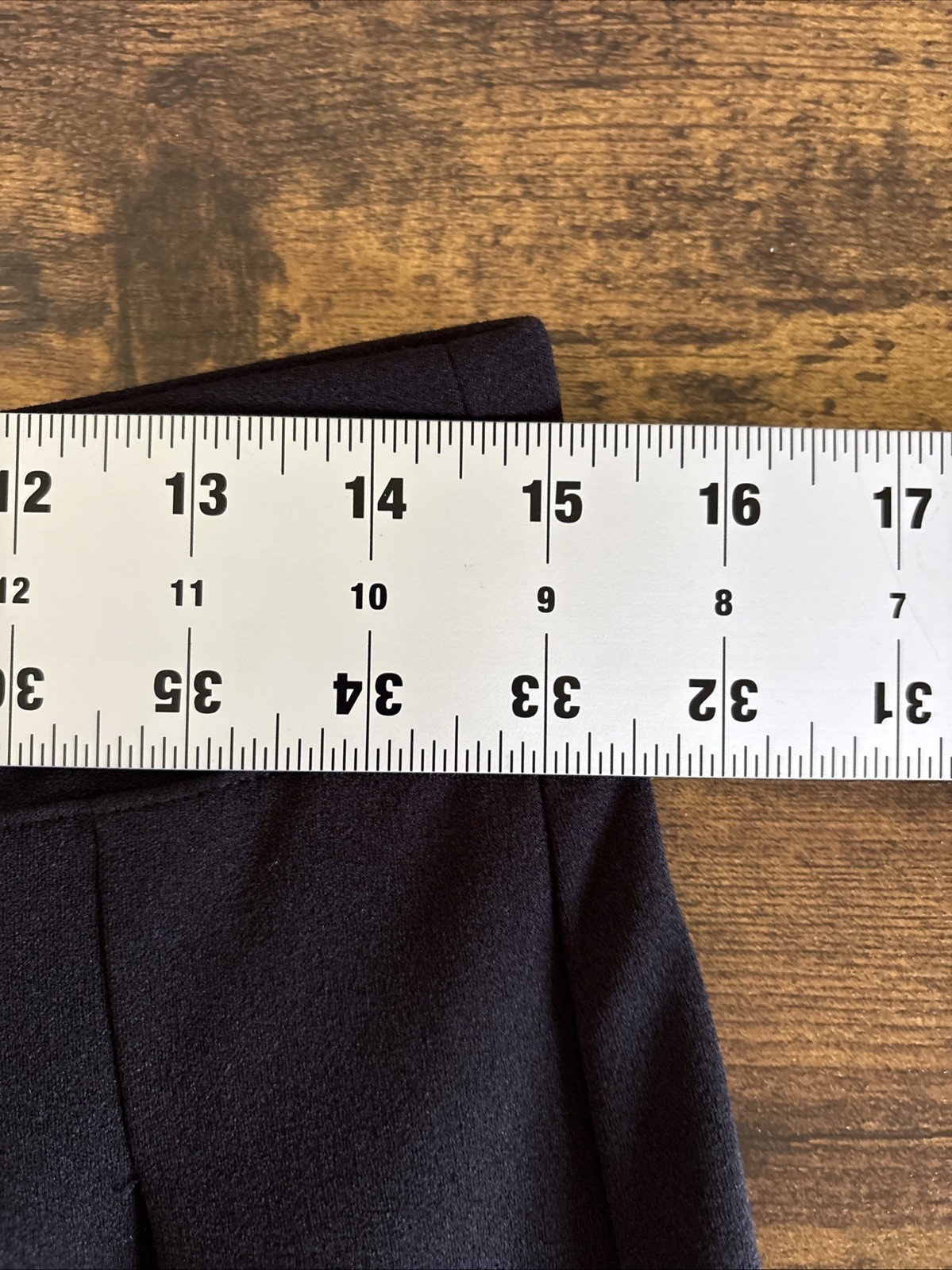 Rewash Dress Pants Womens L 9/11 Black Pleated Front High Rise Wide Flare Leg