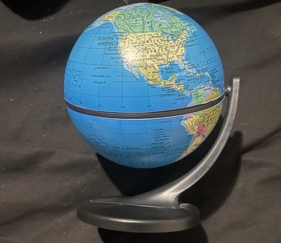 Replogle Globes 11cm Blue Tabletop World Globe Plastic Rotating with Black Base