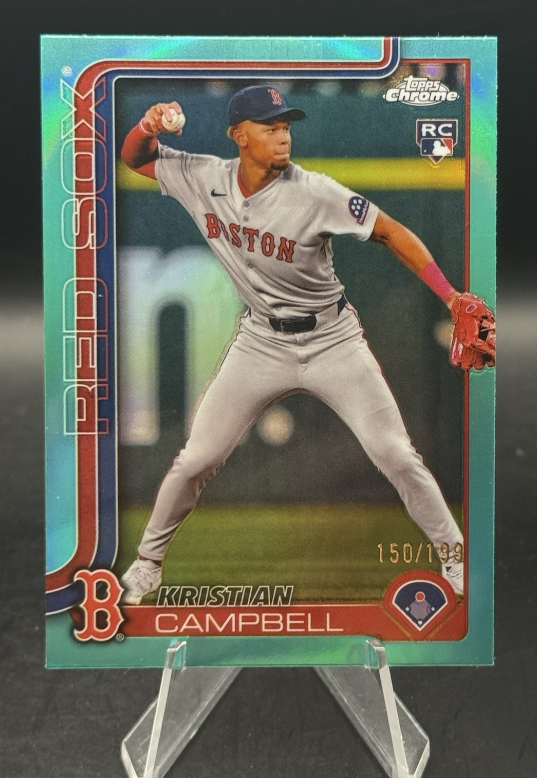 Kristian Campbell 2025 Topps Chrome #171 Aqua /199