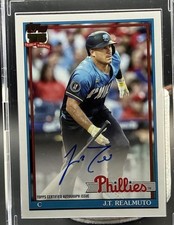 Topps 2026 Series 1 J.T. Realmuto Phillies 75th Autograph 1991 Insert #91A-JTR