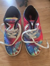 Heelys Pro 20 Tie Dye Rainbow Skate Shoes Sneakers Youth 4 Women 5 Rollers