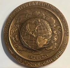 1964-65 New York World’s Fair Bronze Medal by Medallic Art Co. w/ Box Florida Se