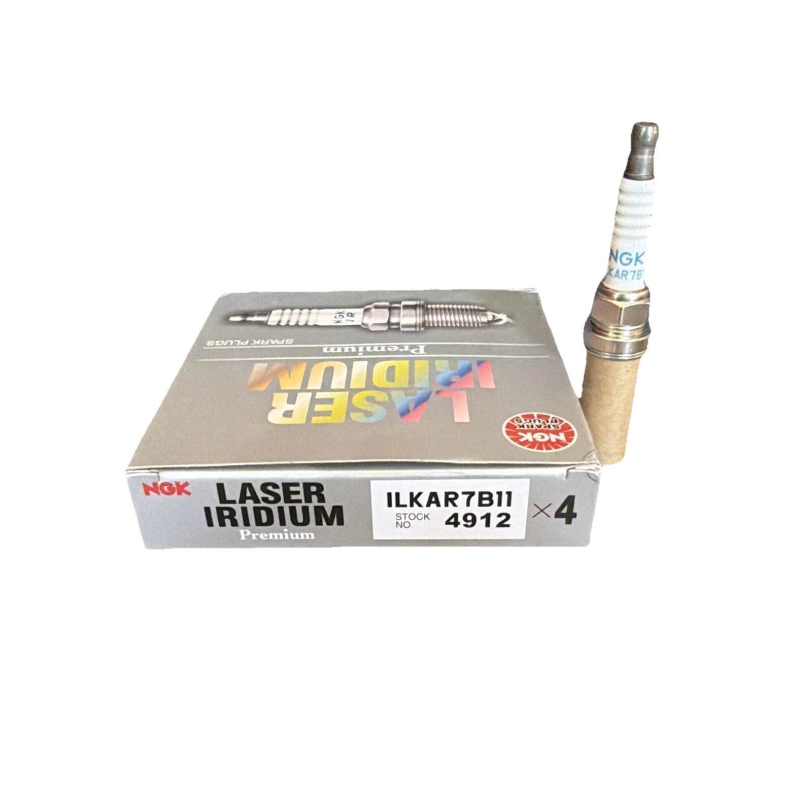 4 NGK 4912 Laser Iridium Spark Plugs ILKAR7B11 for Toyota Corolla Pontiac