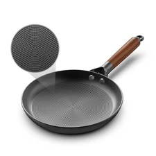 Non Stick Frying Pans, 8" Honeycomb Long-Lasting Cast Iron Skillets, Durable