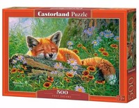Puzzle 500 ElementóW. Lis Na łąCe - Castorland