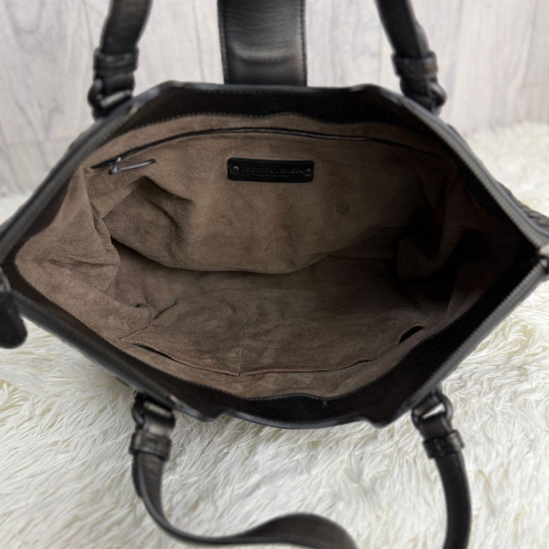 BOTTEGA VENETA Intrecciato Hand Bag Tote Bag Shoulder Bag Leather Brown M1237 thumbnail 23