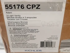 Kichler 55176CPZ Adani 3 Light 24"W Vanity Light - Champagne Bronze *NEW*