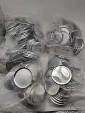 BLANK BUTTON PIN BACKS pin blanks pin supply round supply LOT OF 100? Art Crafts