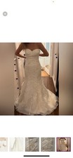 Truly Zac Posen Mermaid Wedding Dress Size 4. Never Worn For Wedding. Read Below