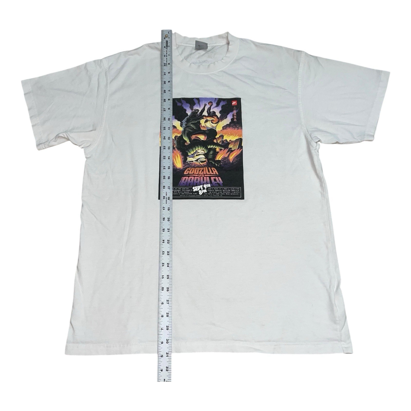 Vintage Nike Charles Barkley vs Godzilla T Shirt Mens Large Force Series Y2K image 7