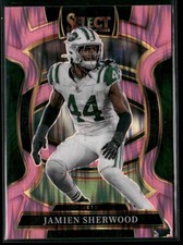 2025 Panini Select Concourse Jamien Sherwood #77 Pink Shock Prizm (891)