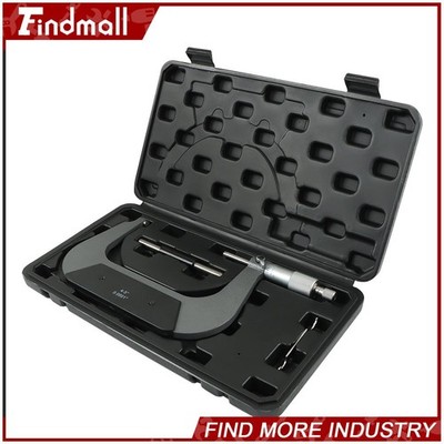 Findmall 4''-5''/0.0001'' Precision Outside Micrometer Carbide Tipped Micrometer