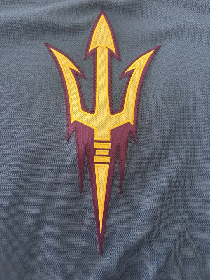 Camiseta de hockey cosida RARA del estado de Arizona - ¡Emitida por el equipo! Horquilla gris. Talla 54 Foto 3 de 4