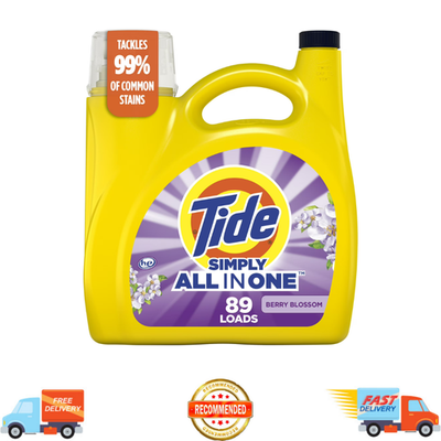 #ad Tide Simply Laundry Detergent Liquid Berry Blossom Scent 117 fl oz 89 Loads $11.99