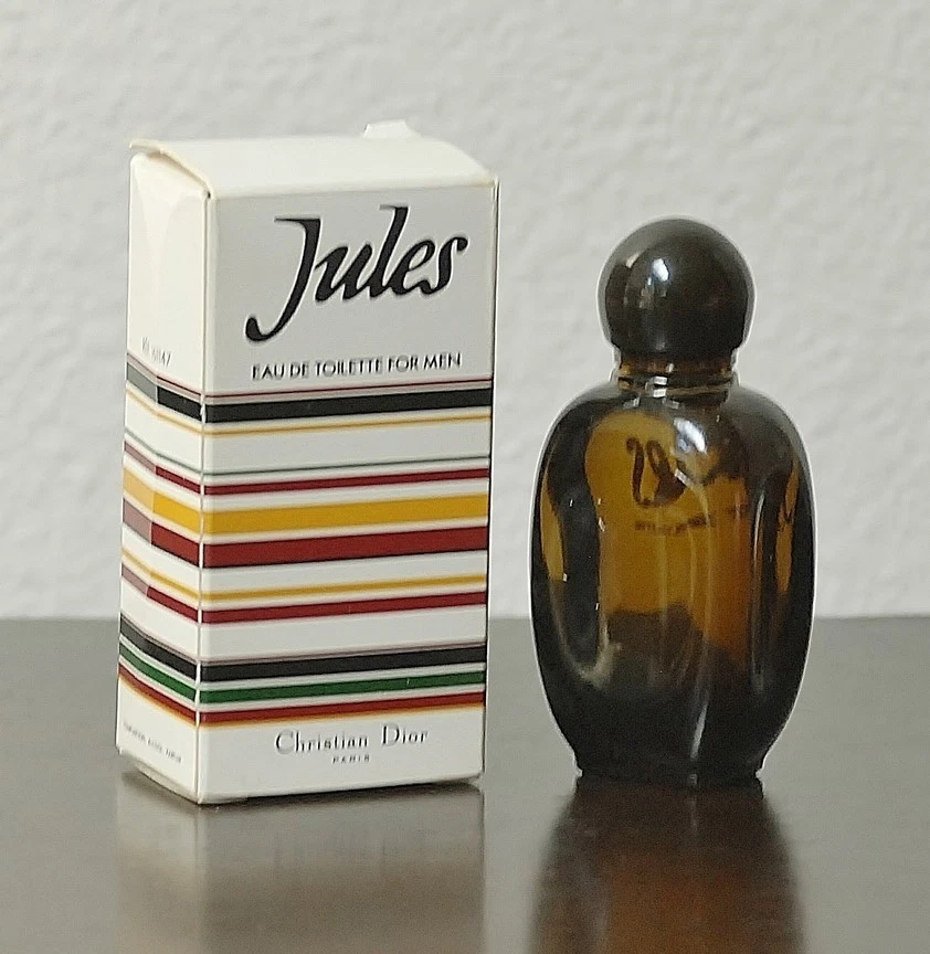 Vtg * JULES by CHRISTIAN DIOR * splash EDT 9 ml .3 oz  OLD VERSION  MINIATURE - Image 2 of 4