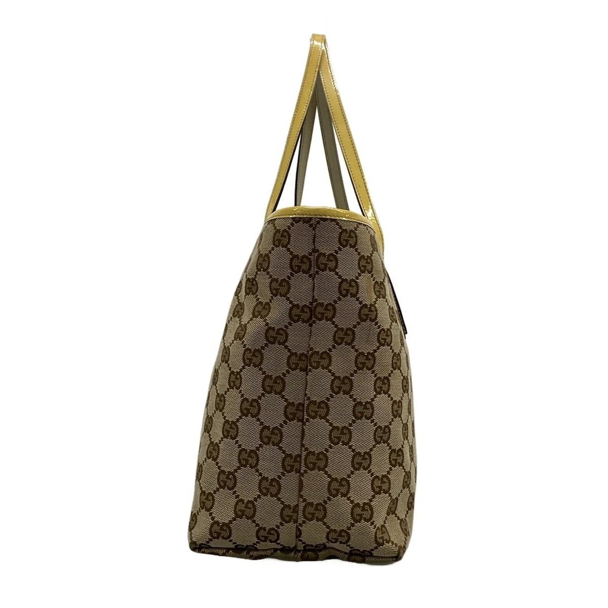 GUCCI GG Guccioli Pug Dog Oliver Canvas Tote Bag Shoulder bag