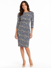 J. McLaughlin Midi Dress Size Medium Catalina Cloth Snake Print Ruched
