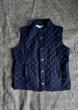 Gant junior Size M Gilet Navy Blue (Fit Age 9-10) Grey Lining