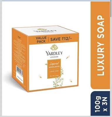 Savon de luxe Yardley London Sandalwood, 100 g, paquet de 3 - Photo 1/2