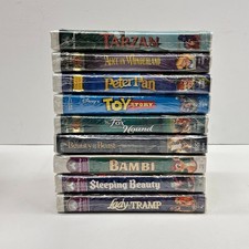 Lot Of 9 Walt Disney Home Video Masterpiece Collection - New Sealed VHS Movies