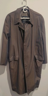 Chameleon Weatherproof Trench Coat Mens Brown Chartreuse Iridescent GOOD VTG