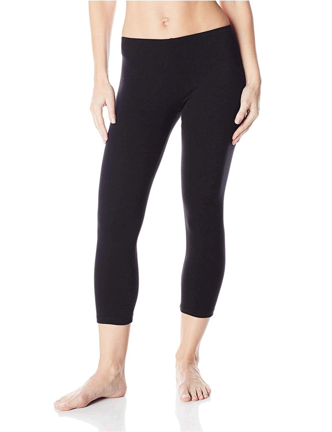 No nonsense Women's Cotton Capri Leggings, Black, Small, Black, Size Small  TMCe 70011176438 | eBay