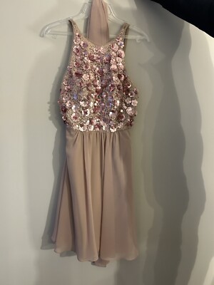 Unique Abschlusskleid Abikleid Cocktailgleid Rosa