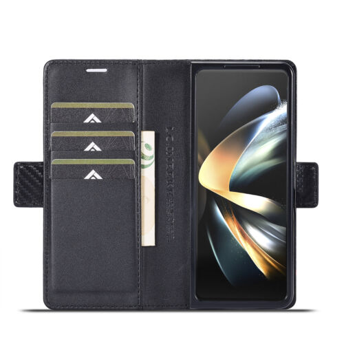 For Samsung Galaxy Z Fold 6 5 4 3 5G Luxury Stand Card Case Wallet Flip Cover - Picture 4 of 14