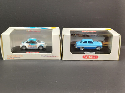 (743) Wiking 1:87, 0350435 New Beetle, 7990629 Ford Taunus