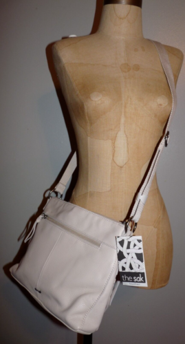 Borsa a tracolla The Sak Reseda in pelle nuova con etichette - avorio/bianco sporco - prezzo al pubblico consigliato $149 - Foto 5 di 11