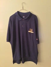Pro Player University of Michigan Wolverines Blue Polo Shirt Size XL
