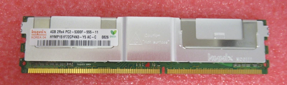 Hynix HYMP151F72CP4N3-Y5 16GB (4x4GB) PC2-5300 DDR2-667MHz ECC CL5 240P Memory - Image 3 of 4