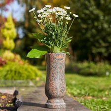 Vaso per tomba granito gneis vaso cimitero decorazione tomba vaso fiori pietra naturale