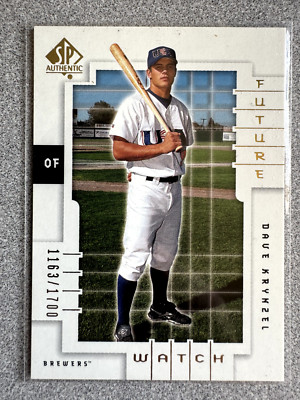 2000 SP Authentic Dave Krynzel Future Watch Rookie Card /1700 #150 Brewers