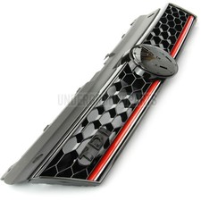 VW POLO 6R 6C TDI HONEYCOMB GRILLE GTI STYLE FRONT UPPER BUMPER RADIATOR 2014-17